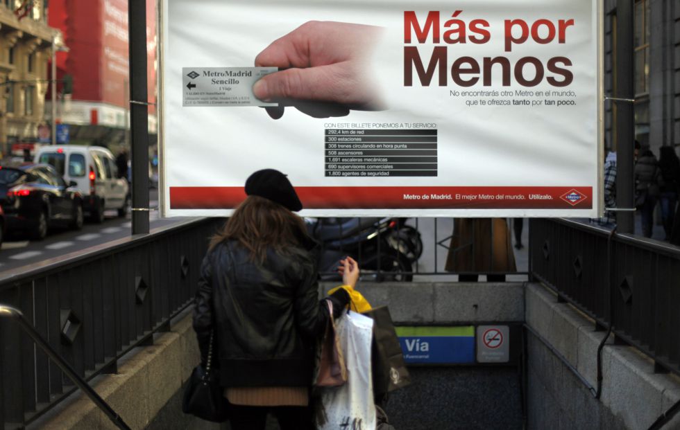 Mas por menos - metro Madrid