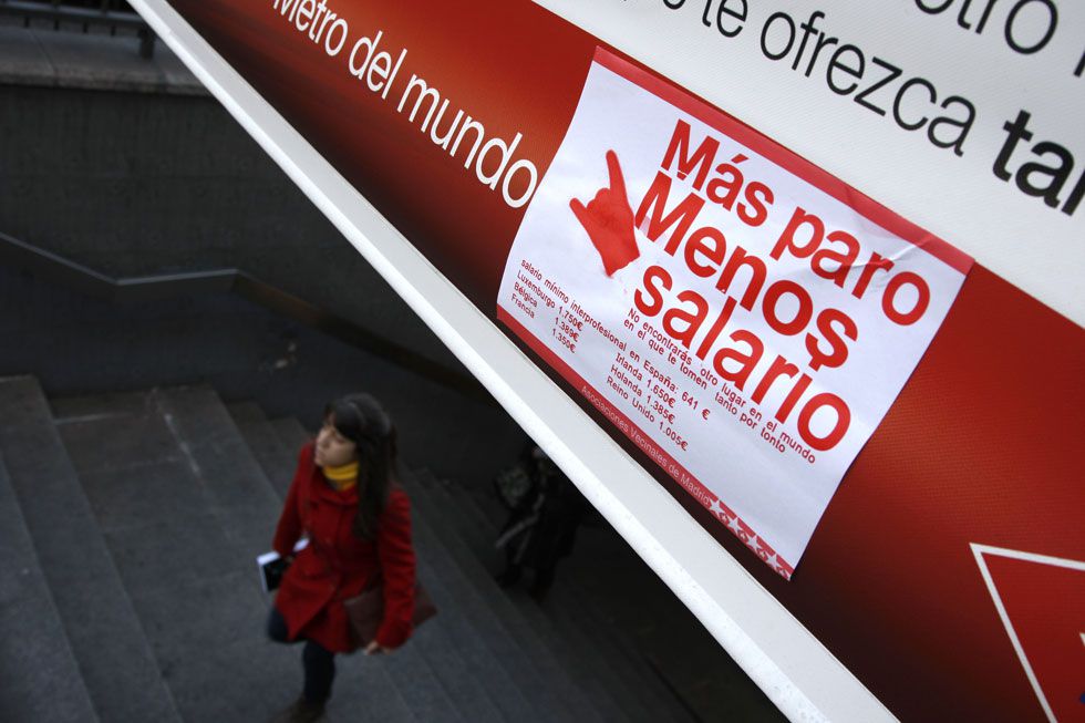 Más paro, menos salario Metro Madrid