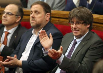 Junts pel Sí y la CUP aprueba la ley de ruptura en una Cámara dividida
