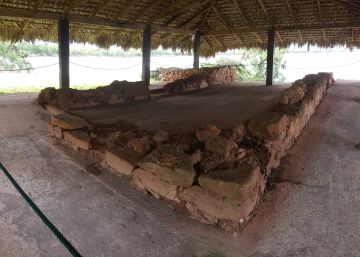El mar devora la casa americana de Colón