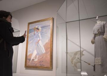 Sorolla en el taller de costura