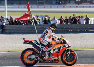 Por qué Márquez no celebra con la bandera española