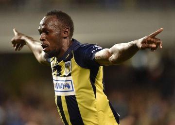 Usain Bolt se estrena como goleador con un ‘doblete’
