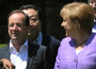 Hollande y Monti presionan a Merkel para emitir eurobonos