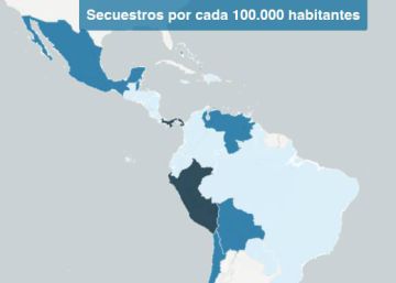Los secuestros en Latinoamérica, país a país