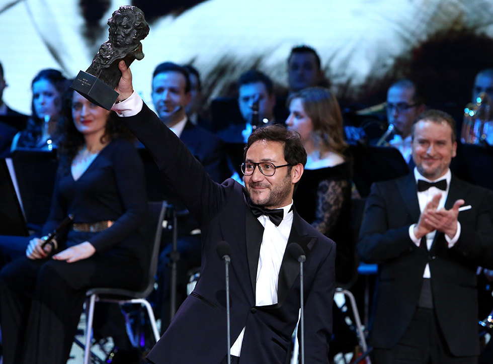 Carlos Santos ha recibido el Goya como mejor actor revelación.