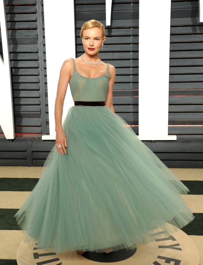 La actriz Kate Bosworth, vestida como una bailarina, lució este delicado diseño de J.Mendel.