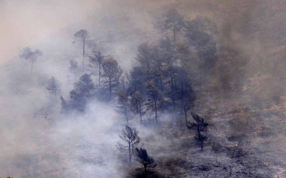 Fotos El incendio de Llutxent Valencia en imágenes Comunidad