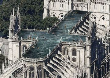 Desde un bosque a una piscina: 12 propuestas de arquitectos para reconstruir Notre Dame