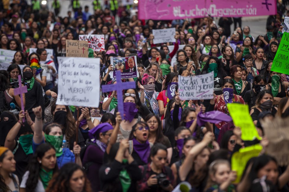 Fotos La Protesta De Las Feministas Mexicanas En Contra De La