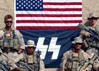 Polémica en EEUU por una foto de marines con una bandera nazi