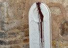 Una estatua de Junípero Serra, vandalizada tras su canonización