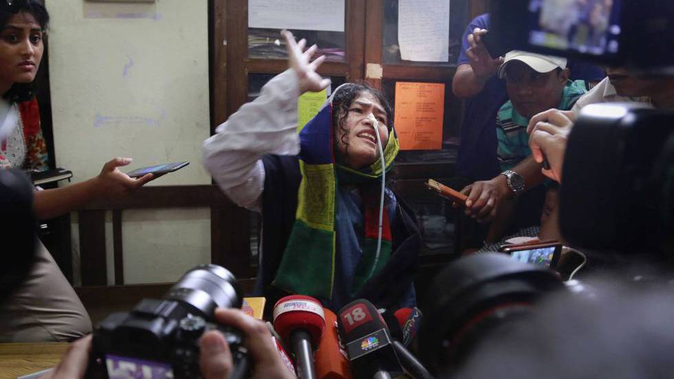 Irom sharmila: la 'dama de hierro' india abandona su huelga de ...