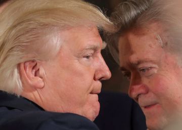 Trump dice que Bannon “ha perdido la cabeza” tras criticar a su hijo