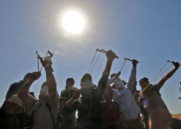 La primera línea de la desigual batalla de la frontera de Gaza