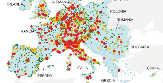 Resultado de imagen de Unión Europea contaminación atmosférica