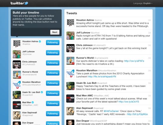 Twitter propone recomendaciones a medida