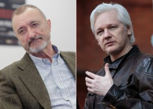 Discusión entre Assange y Pérez-Reverte al hilo de Cataluña