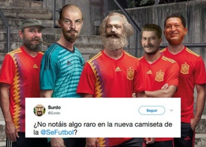 Un efecto óptico hace que la camiseta de la selección se parezca a la bandera republicana