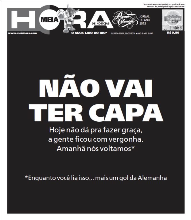 Hoje vai ser notícia