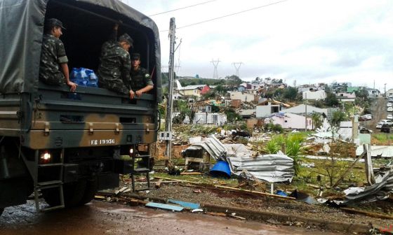 Trag dia em Santa Catarina Depois do tornado Xanxer 