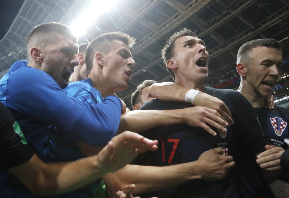 Mandzukic marcou o gol da virada da Croácia sobre a Inglaterra, já no segundo tempo da prorrogação.