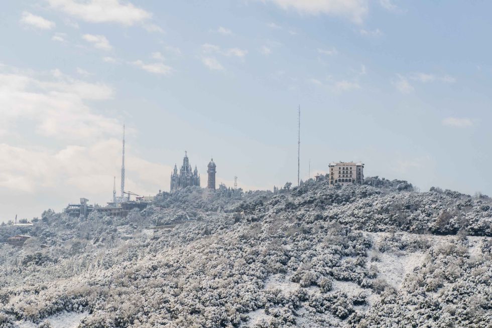 Fotos Manto de nieve sobre Barcelona Cataluña EL PAÍS