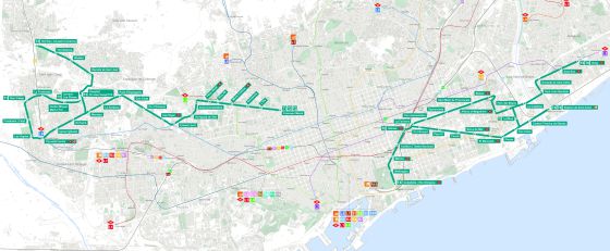 tranvia de barcelona mapa La Diagonal se despide del tranvía | Cataluña | EL PAÍS