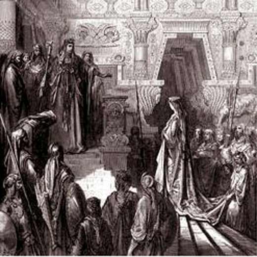 En la imagen, depósito de ofrendas funerario junto al altar del arca de la alianza, en el palacio de Menelek, hijo de la reina de Saba.