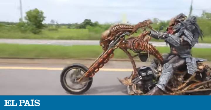 Resultado de imagen de El misterio del motorista disfrazado de âPredatorâ por una autopista tailandesa