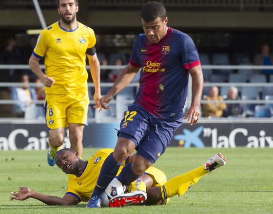 Rafinha con el Barcelona B (Foto: Zueras).