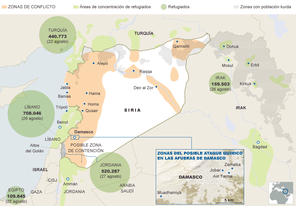 Zonas De Conflicto En Siria Actualidad El PaÍs 9754