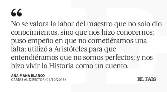 Día Mundial de los Docentes  Opinión  EL PAÍS