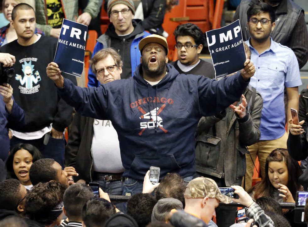 Fotos: Chicago: Disturbios En Torno A Donald Trump | Internacional | EL ...