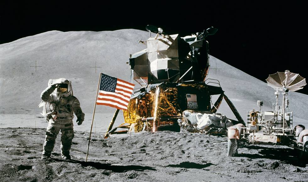 como salieron de la luna los astronautas