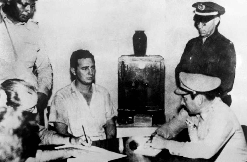 El líder cubano detenido en 1953 tas el fallido intento de asalto al cuartel Moncada.