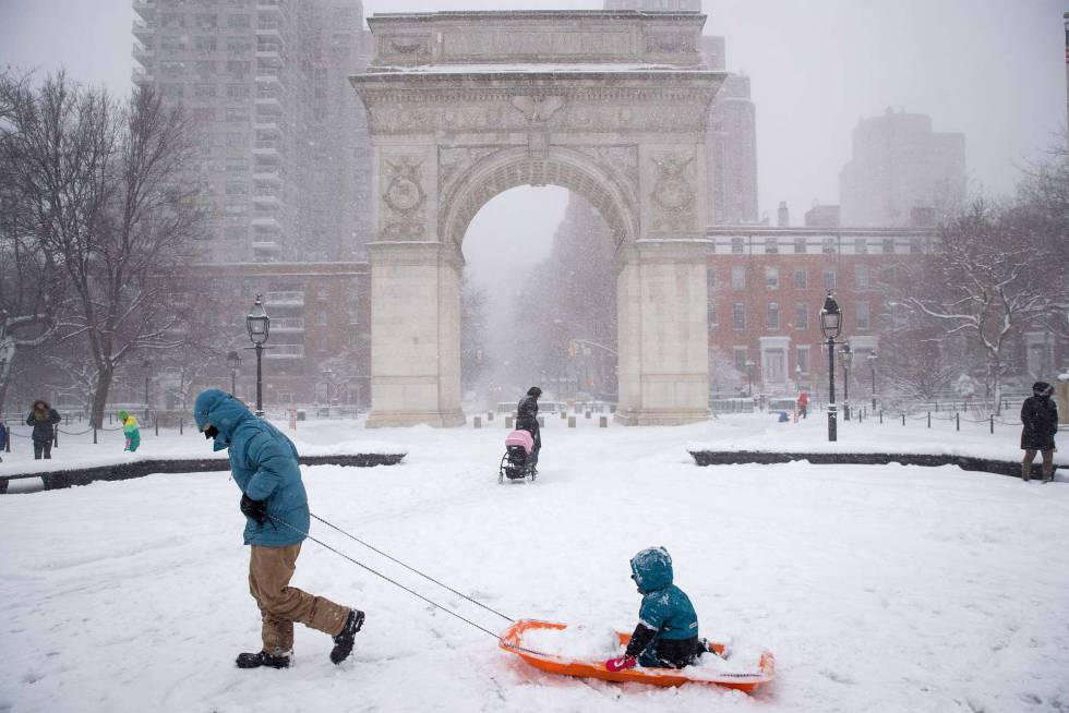 Fotos Clima Nueva York bajo la nieve Actualidad EL PAÍS