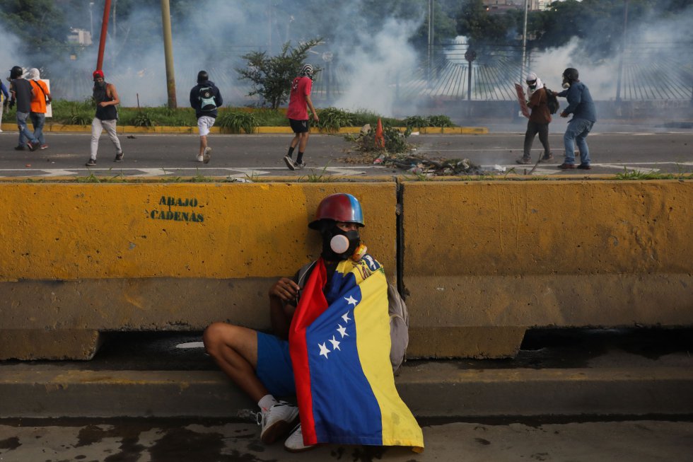 Fotos Nueva jornada de protestas en Venezuela Internacional EL PAÍS