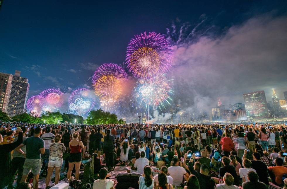 Fotos 4 de julio Fuegos artificiales para despedir el Día de la