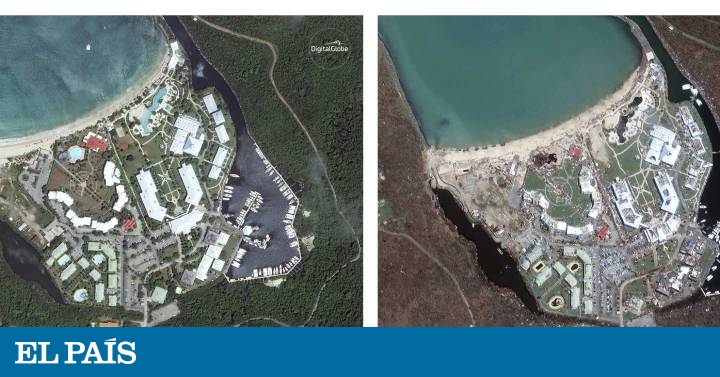 Fotos: El antes y el después tras el paso del huracán Irma en las Islas ...