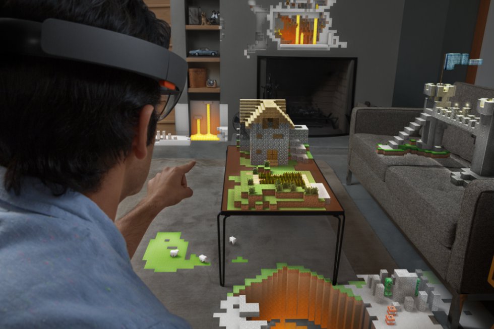 El sector donde mayor penetración ha tenido la realidad aumentada es de momento el de los videojuegos. Ya antes de Pokémon Go Microsoft había maravillado con su Minecraft para Hololens (en la imagen) que convertía tu casa en el tablero de su juego de construcción. Apple presentó una amplia oferta de ocio electrónico con realidad aumentada el pasado septiembre. El videojuego que más interés a despertado es  The Machines , un juego de estrategia en tiempo real con capacidad para convertirse en el próximo campo de batalla de los eSports. En ese mismo terreno Android prepara una versión de  League Of Legends , el más popular en competiciones profesionales. Pokémon Go sigue creciendo y ya ha lanzado su tercera generación: cada vez más criaturas virtuales habitan nuestro planeta.