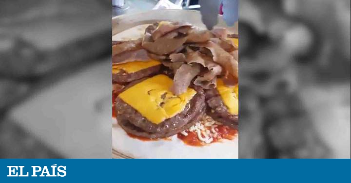 Resultado de imagen de pizza rellena de kebab y hamburguesas
