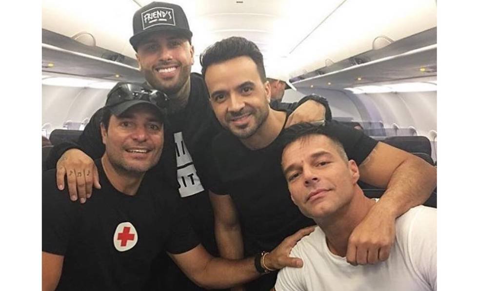 Tras el devastador paso del huracán María por Puerto Rico los cantantes Ricky Martin, Chayanne, Luis Fonsi y Nicky Jam decidieron unir su fama para recaudar fondos para poder reconstruir la isla. Los artistas se sumaron así a la campaña internacional que buscaba hacer llegar la ayuda, especialmente agua y alimentos, a los sitios más afectados de la isla. Otras estrellas como Mark Anthony, Jennifer Lopez y Pitbull también se sumaron a la causa, incluso crearon una telemaratón con estrellas de Hollywood para recaudar más fondos.