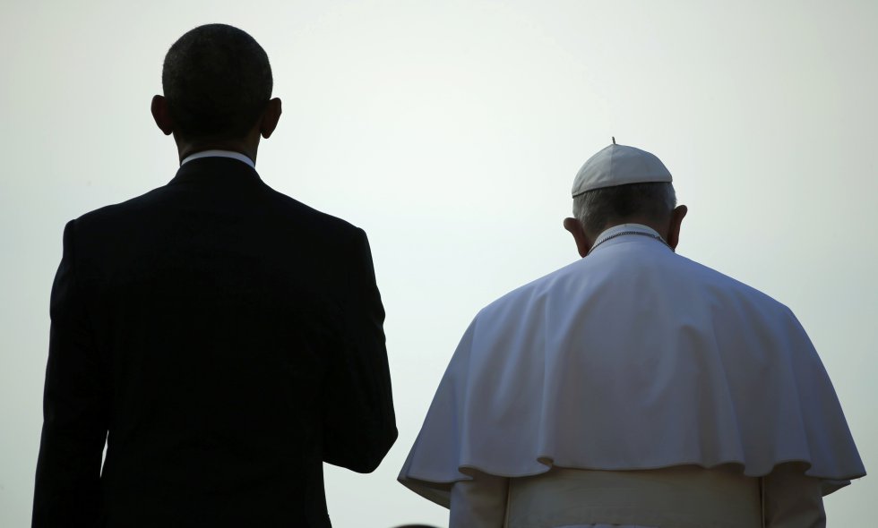 Tras su visita a Castro, el Papa se reúne con el presidente de Estados Unidos, Barack Obama, en la Casa Blanca, el 23 de septiembre de 2015.