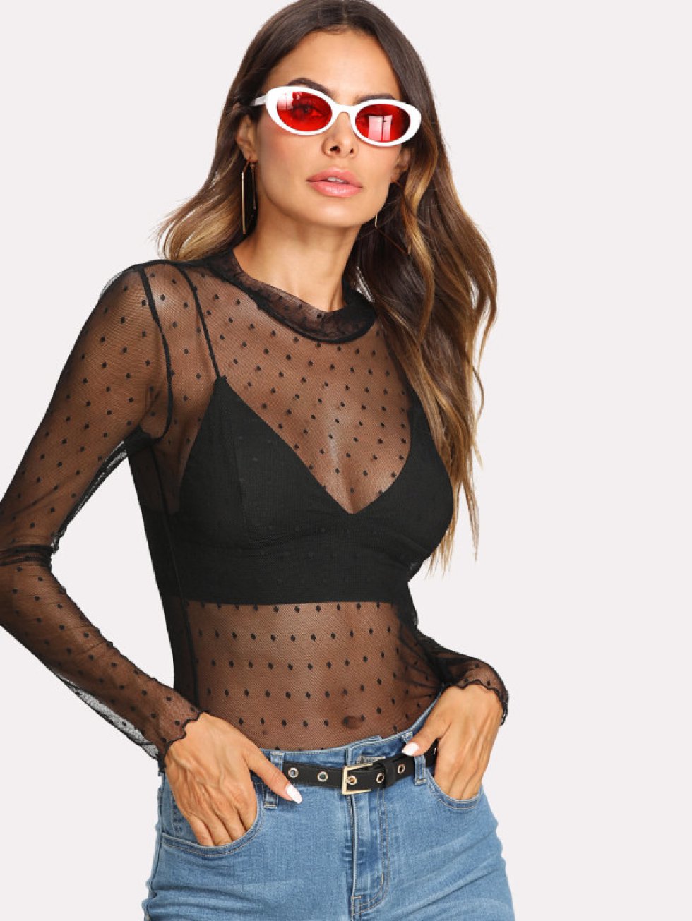 blusas transparentes de moda