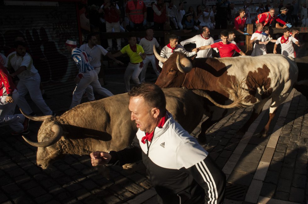 Fotos Quinto encierro de San Fermín, en imágenes Actualidad EL PAÍS