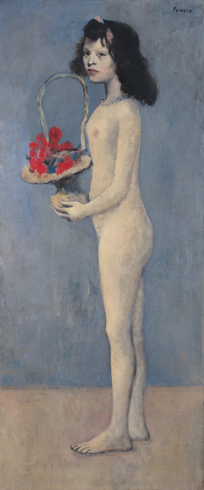 'Menina com cesta de flores', 1905.
