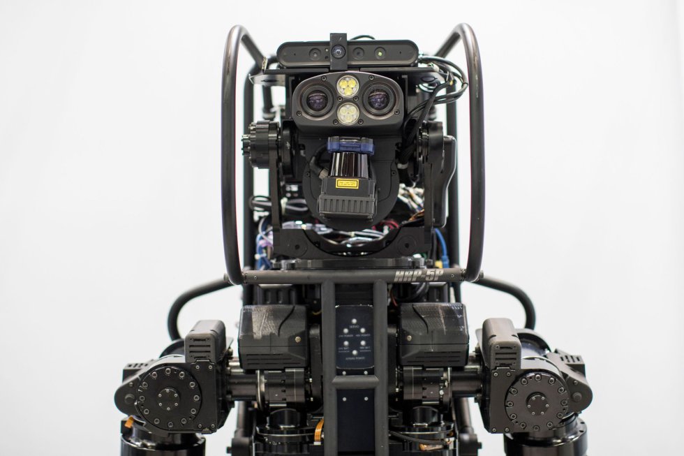 Un robot humanoide a escala real, HRP-5P, es exhibido en el World Robot Summit, feria celebrada del 17 al 21 de octubre de 2018 en Tokio (Japón).