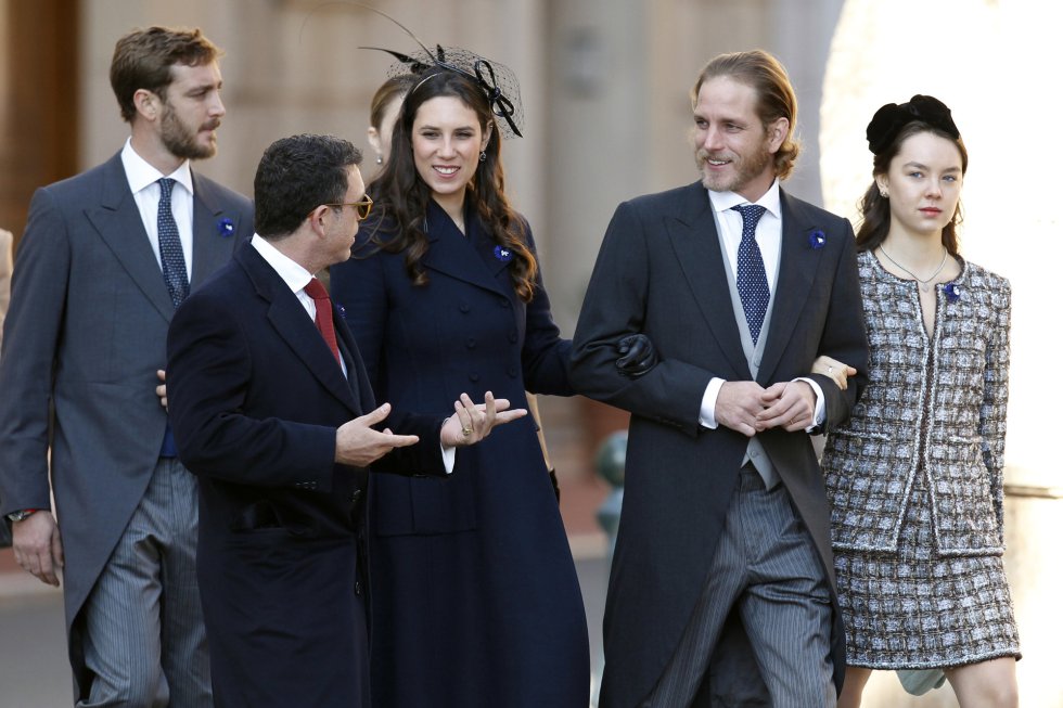 Los hijos de Carolina de Mónaco Pierre, Andrea y Alexandra con Tatiana Casiraghi.