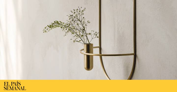Candelabro de flores, jarrón de velas
